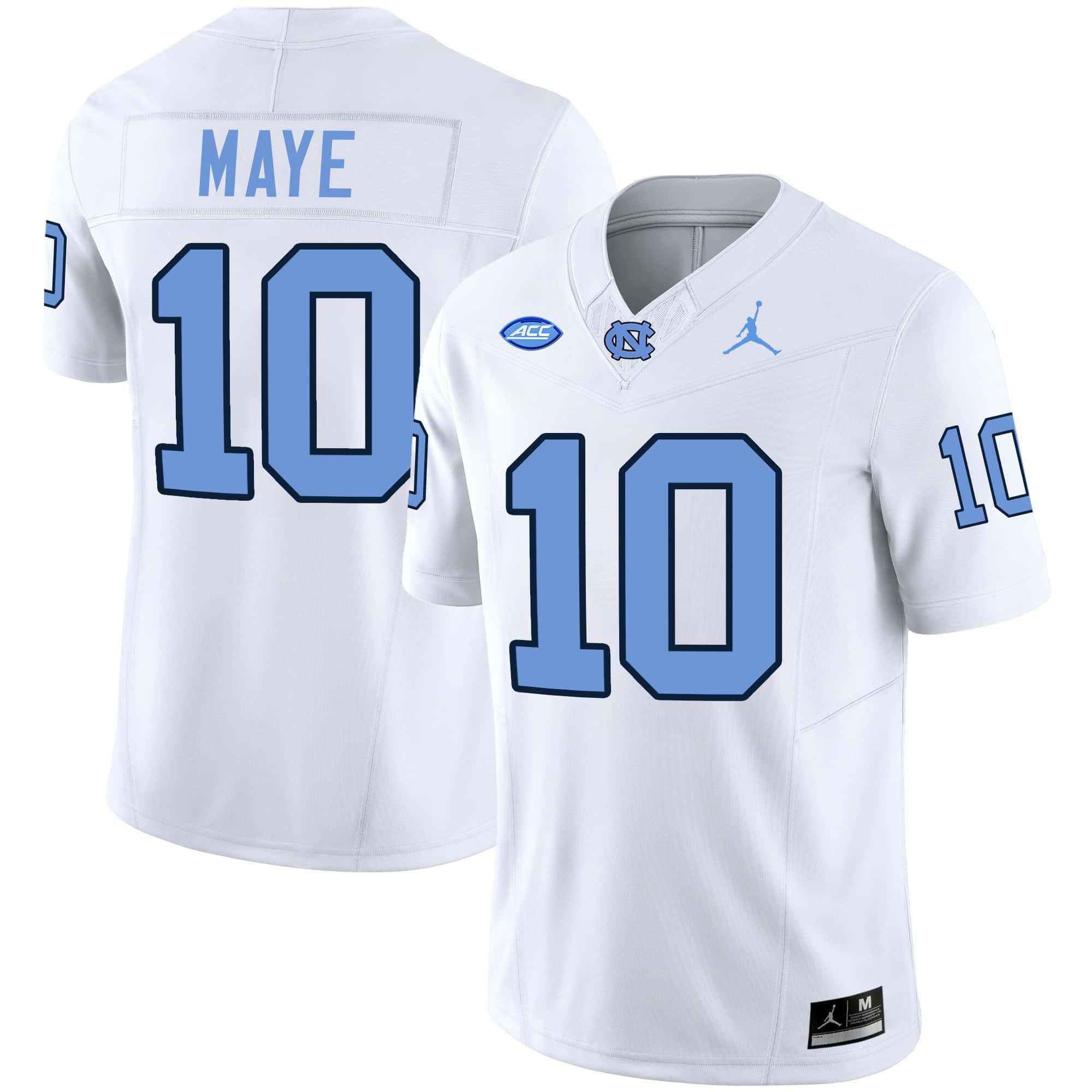 Men North Carolina Tar Heels #10 Maye White 2024 Vapor Limited NCAA Jersey->indianapolis colts->NFL Jersey
